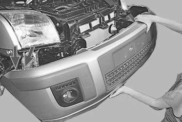 снятие переднего бампера ford fusion