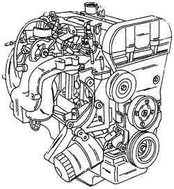 Общий вид двигателя 16V