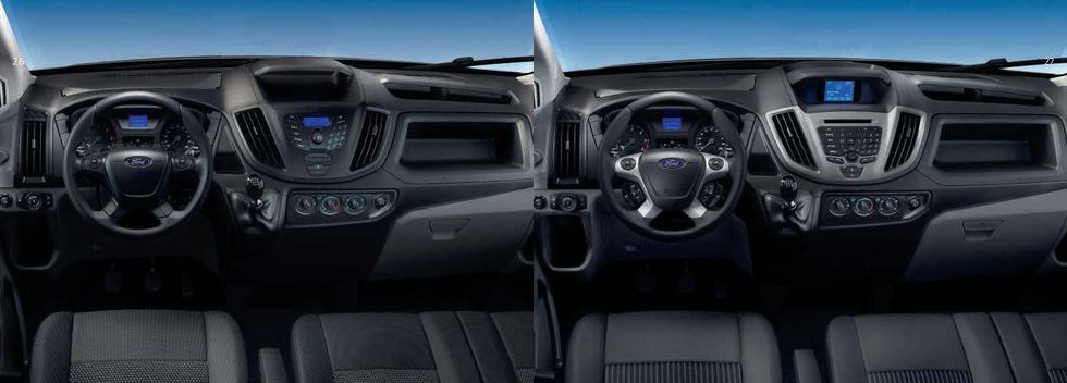 Ford Transit 2014 салон - линейка вариантов комплектации