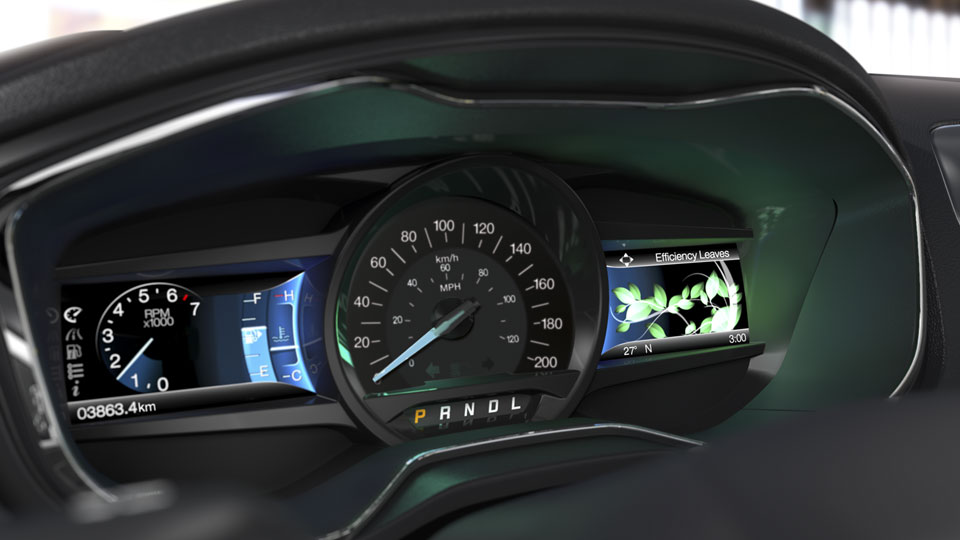 Ford Fusion Hybrid 2014 - панель приборов
