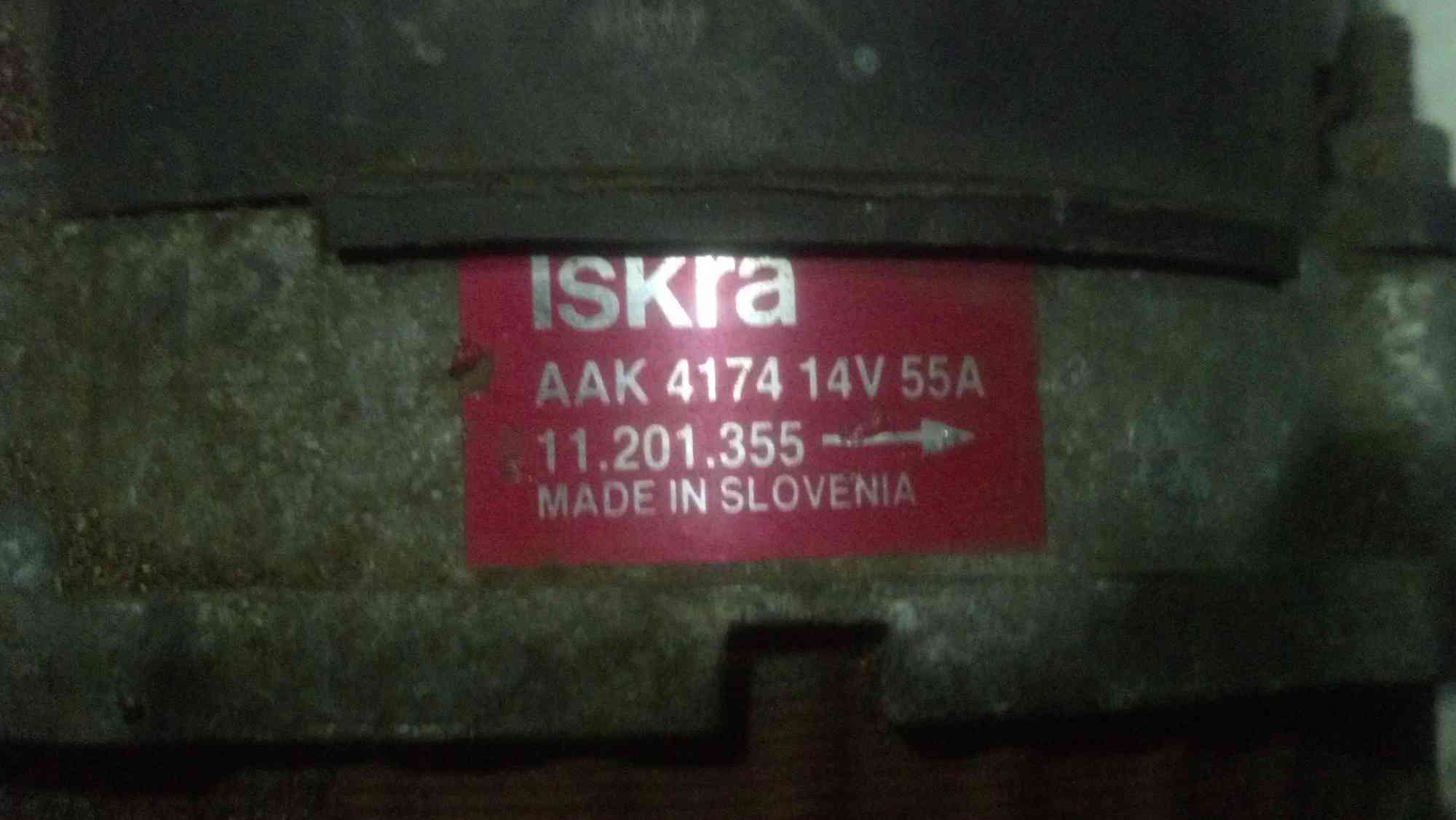 Генератор ISKRA AAK 4174 наклейка
