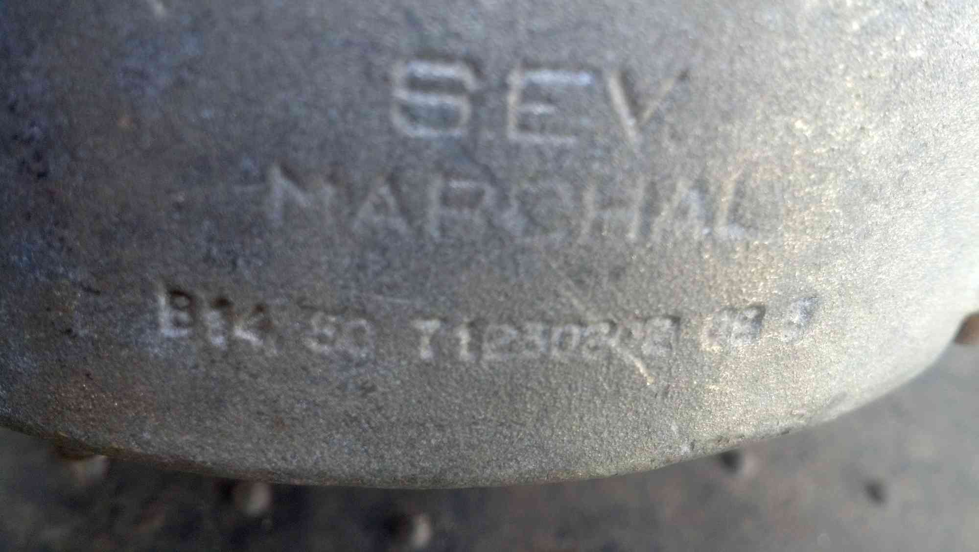 Генератор S.E.V. MARCHAL 71230202 наклейка